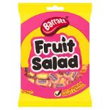 RRP £275 X78 Bags Barrat Fruit Salad Sweets BBE-Nov 23