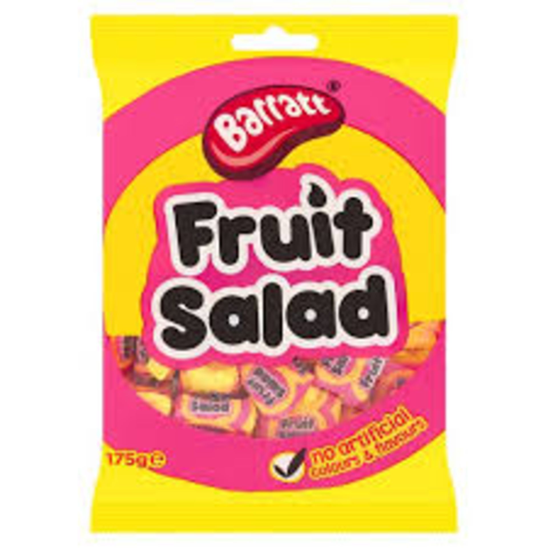RRP £275 X78 Bags Barrat Fruit Salad Sweets BBE-Nov 23