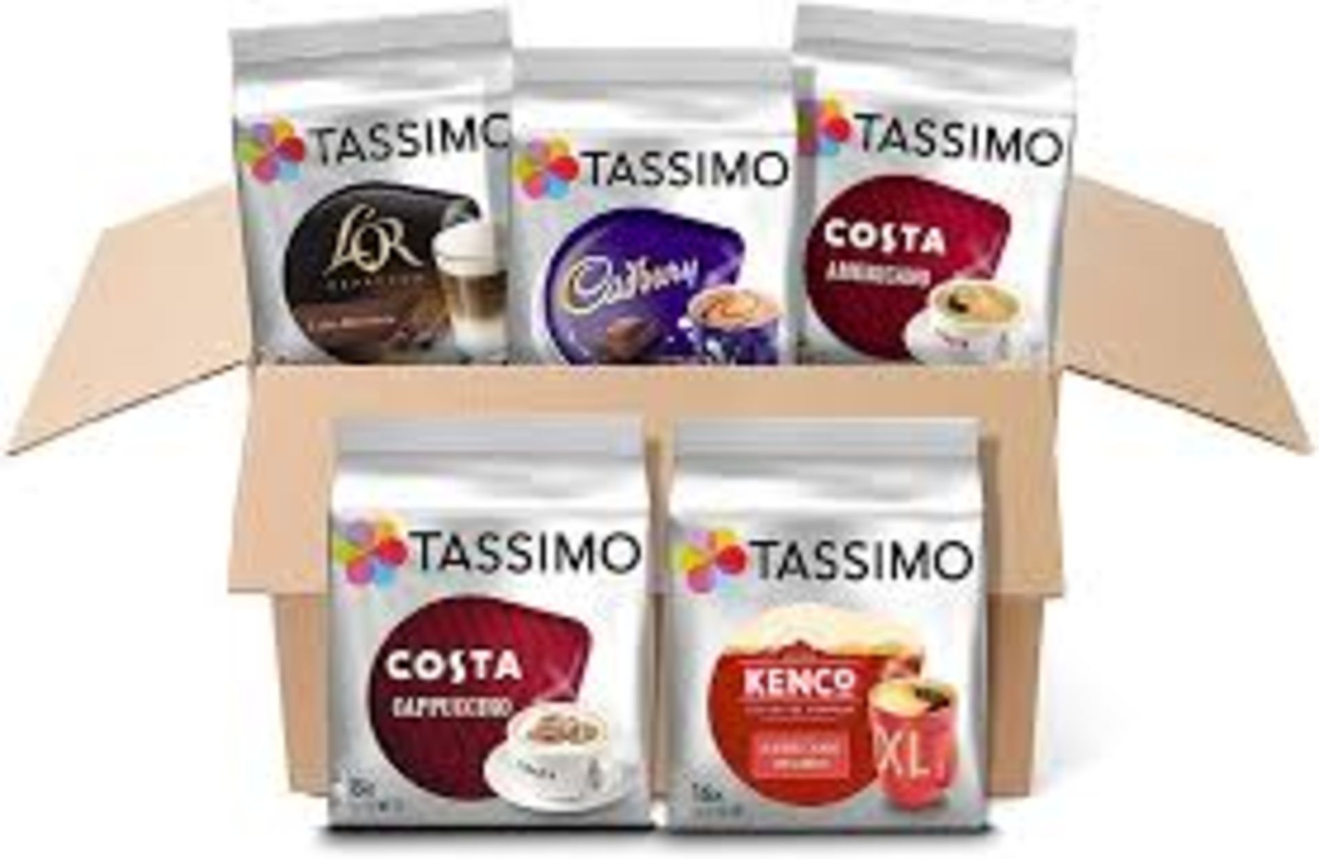 RRP £370 X13 Tassimo Variety Packs Of Capsules BBE-6.10.24