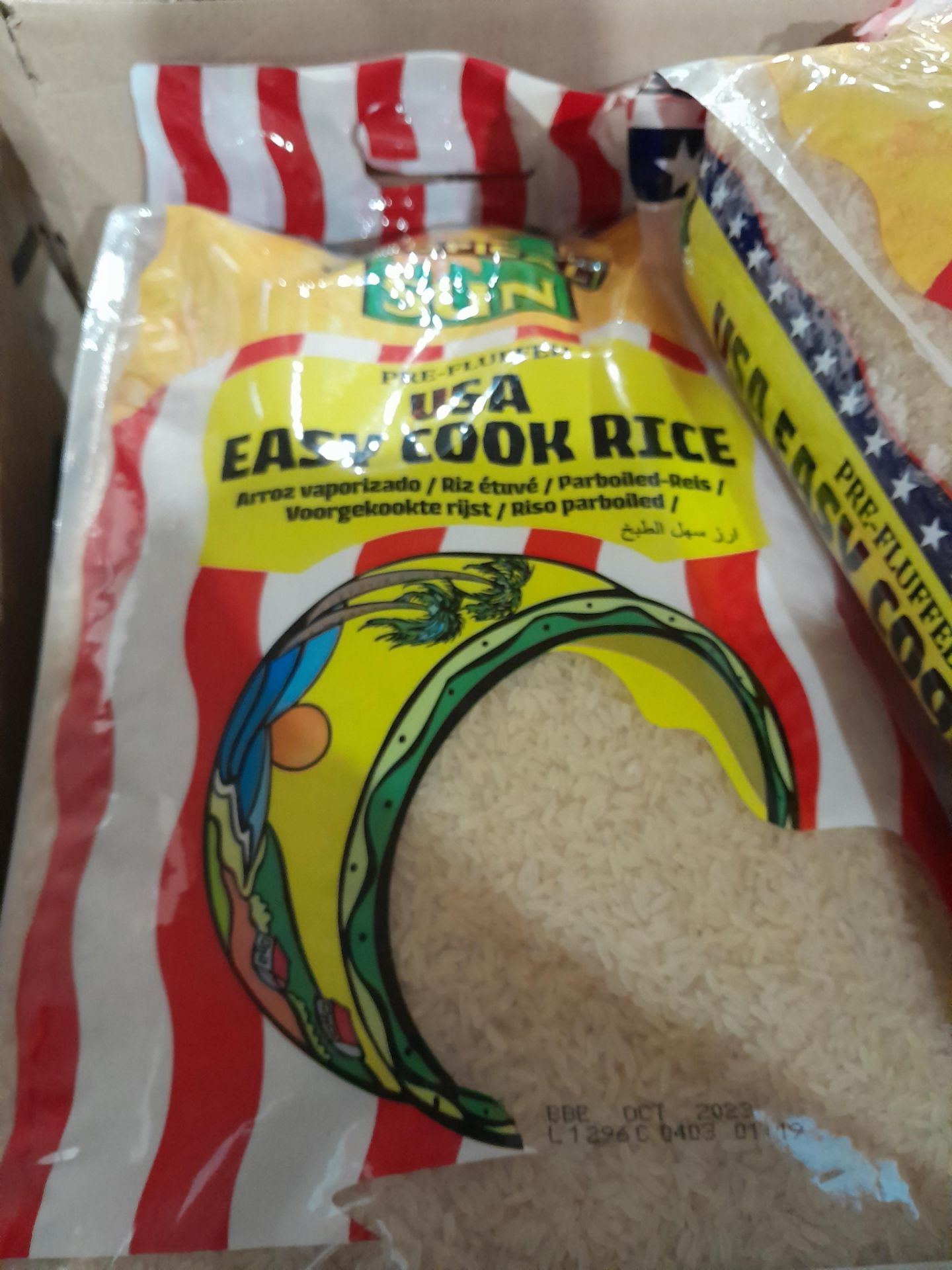 RRP £140 X7 Bags Of Tropical Sun USA Easy Cook Rice BBE -Oct 23 - Image 2 of 2