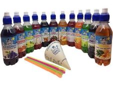 RRP £150 6 Boxes Of Snow Cone Kits Assorted Flavours With Straws & Cones BBE -Sep 24