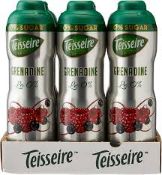 RRP £215 X6 Packs Of Teisseire Grenadine 0% BBE -22.2.23