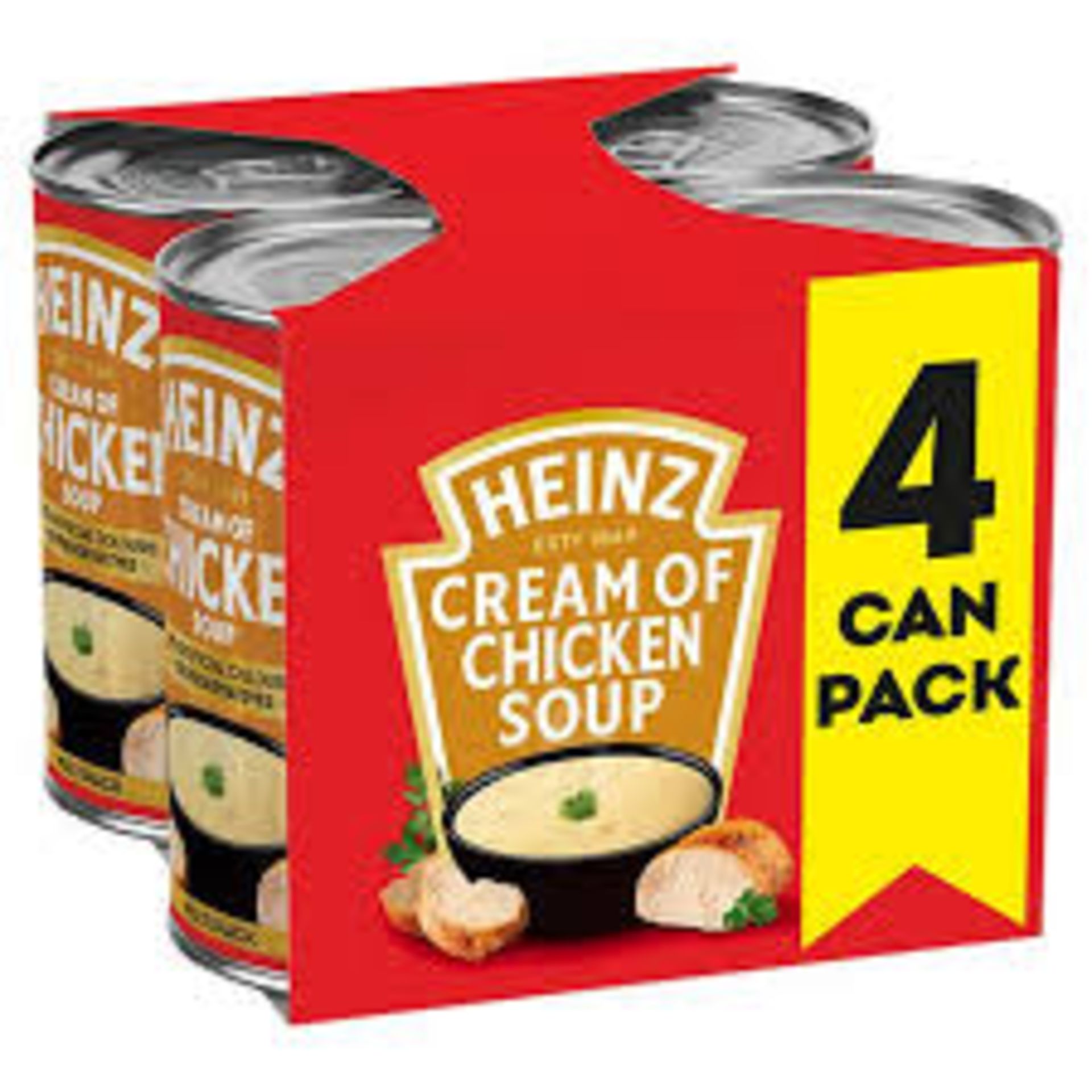 RRP £150 X40 Packs Heinz Classic Cream Of Chicken Soup 4X400G Bb 07/25 - Image 2 of 2