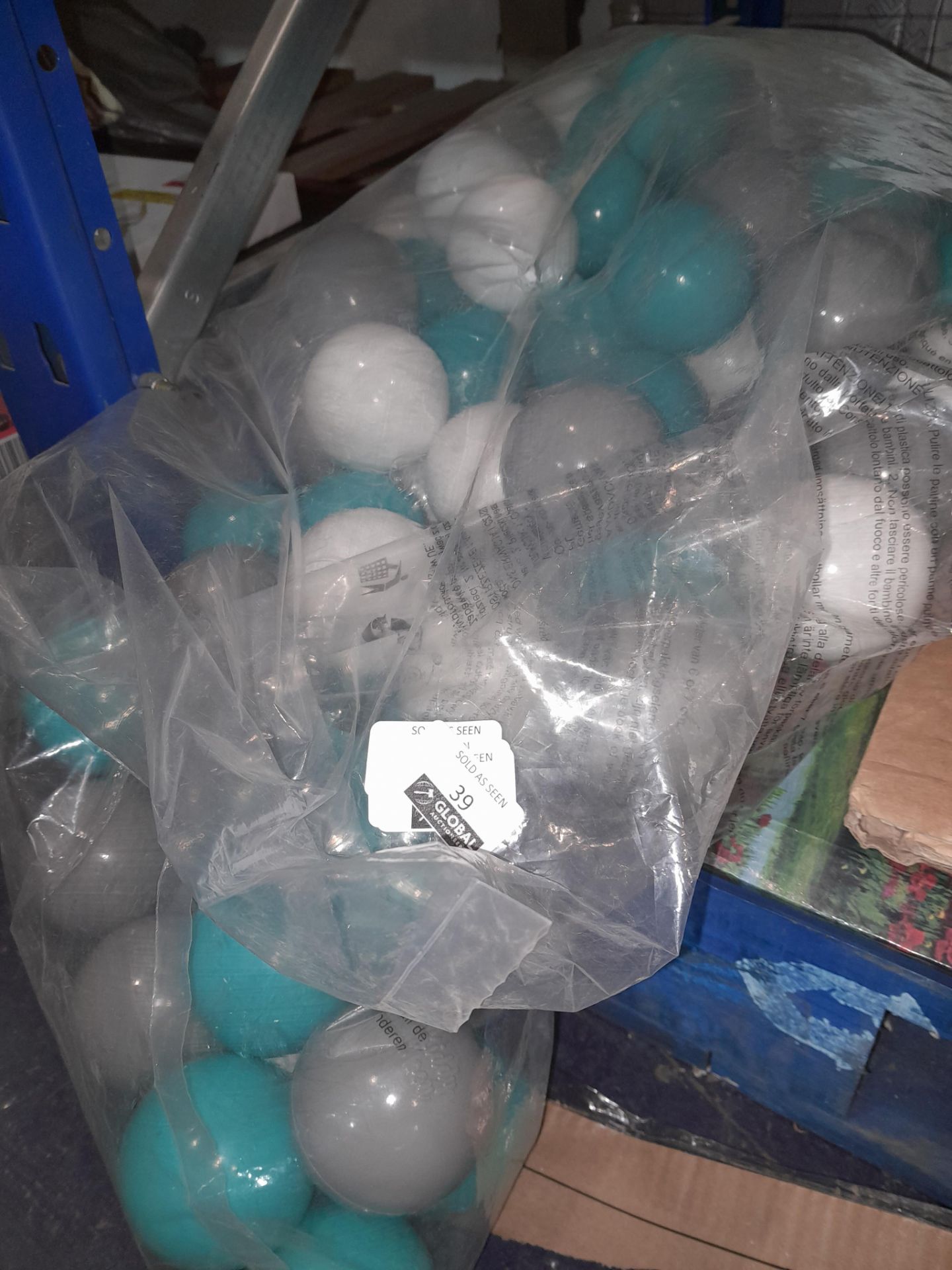 RRP £120 Brand New Balls For Ballpit, Grey/White/Blue - Image 2 of 2