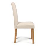 RRP £120 Unboxed Wooden Upholstered Barstool In Cream(Cr1)