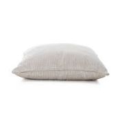 RRP £150 Brand New X3 Large Pouffe Cushions In Grey/White