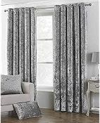 RRP £180 X4 Assorted Items Including Paoletti Readymade Ringtop Curtains In Silver(Cr1)