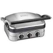 RRP £140 Boxed Cuisinart Griddle & Grill Gr4Cu(Cr1)