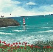 RRP £120 Brand New Artwork- Jo Grundy The Lighthouse