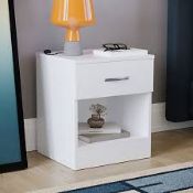 RRP £150 Lot To Contain X2 Items Including- Riano 1 Drawer Chest In White