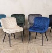 RRP £180 Boxed Bronte Chairs In Brush Stroke Beige