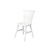 RRP £220 Unboxed Windsor Back Stacking Chair Pair In White (Cr1)