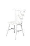 RRP £220 Unboxed Windsor Back Stacking Chair Pair In White (Cr1)