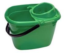 RRP £140 Brand New X14 Green Mop Buckets