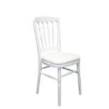 RRP £130 Boxed Avalos Slat Back Side Chair In White(Cr1)