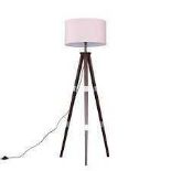 RRP £150 Ex Display X3 Assorted Lamp Shades Including Caroline 151Cm Tripod Floor Lamp