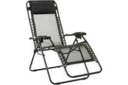 RRP £140 Brand New Boxed Amazon Basics Zero Gravity Chair X2
