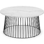 RRP £185 Brand New Boxed Broadway Round Coffee Table