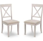 RRP £300 Ex Display Julian Bowen Set Of 2 Dining Chairs