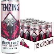 RRP £250 Mixed Drink Items Including Tenzing Natrual Energy Blackberry 12X330Ml Bb 06/25