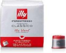 RRP £130 Mixed Items Including Illy Iperespresso Classics X18 Capsules 11/22