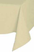 RRP £120 Lot Contains Brand New Polyester Table Cloths In Ivory 70X144