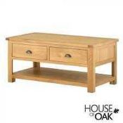 RRP £200 Like New Unboxed 2 Drawers Coffee Table