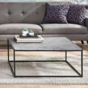 RRP £255 Like New Unboxed Square Metal Coffee Table