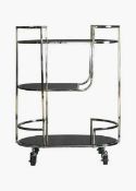 RRP £300 Like New Mojito Drinks Trolley In Silver