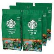 RRP £150 Mixed Lot To Contain Starbucks Medium House Blend 6X200G Bbe-23/07/24, Starbucks Sumatra 8X