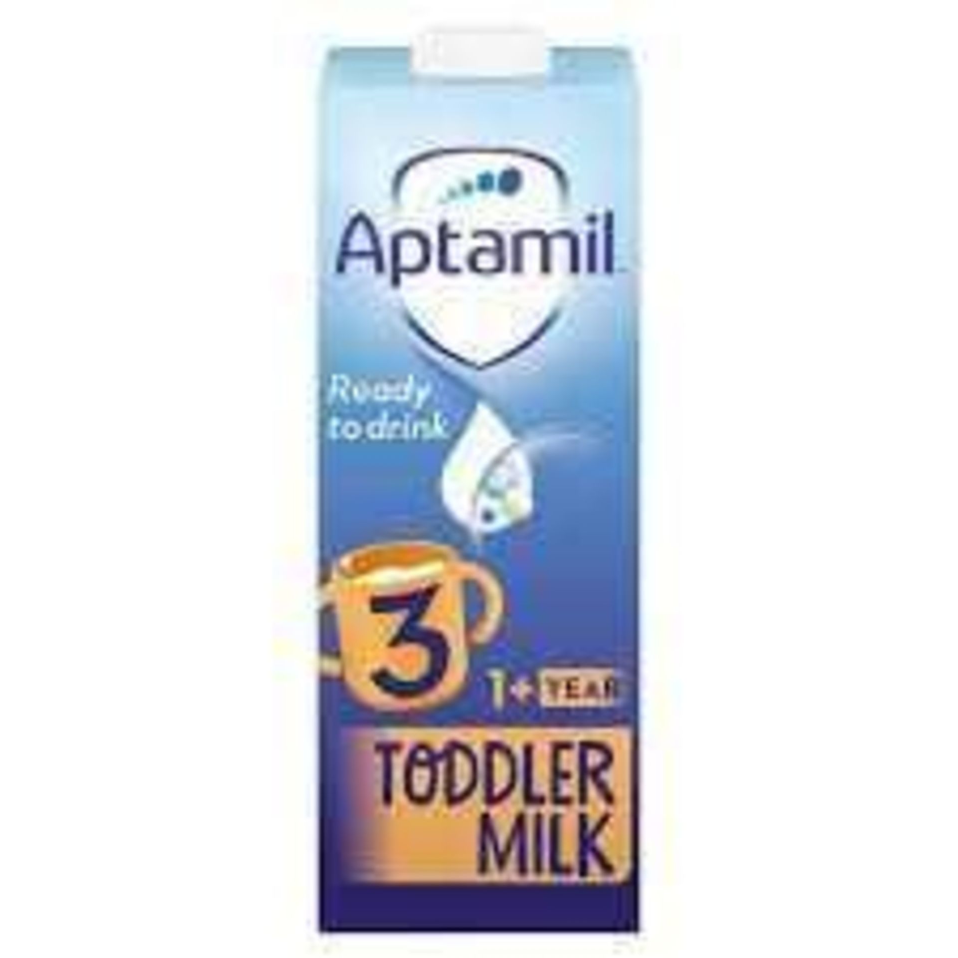 RRP £120 X10 Aptamil 3 1+Year Toddler Milk 15X200Ml Bbd 10/23