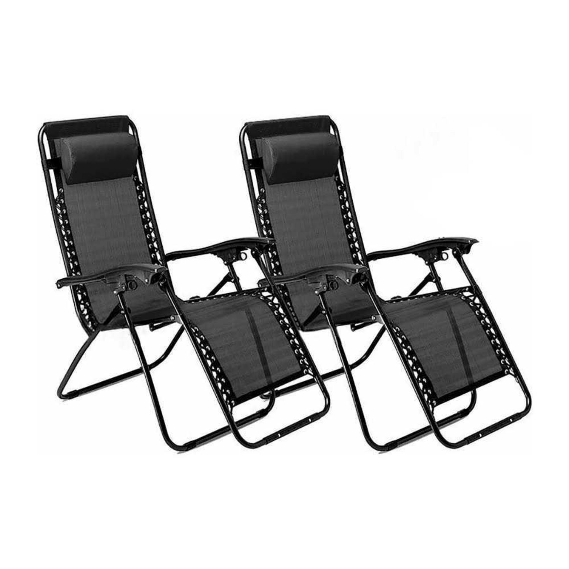 RRP £140 Brand New Boxed Zero Gravity Chairs X2