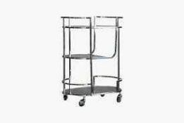 RRP £300 Like New Mojito Drinks Trolley In Silver