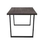 RRP £200 Ex Display Metal Table, Black Legs
