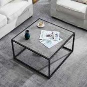 RRP £255 Like New Unboxed Square Metal Coffee Table
