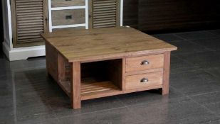 RRP £160 Like New Unboxed Low Square Coffee Table