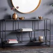 RRP £350 Like New Unboxed Hurston Low Shelving Stand