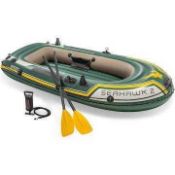 RRP £200 Brand New X2 Intex Sport Set Collection Seahawk 2 Inflatable Boats