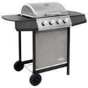 RRP £200 Boxed Like New Gas Grill In Black & Silver