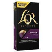 RRP £120 Mixed Lot Including Lor Espresso Supremo Capsules 10X10Pc Bbe-11/09/23, Tassimo Kenco Cappu
