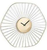 RRP £120 Brand New Large Decorative Wire Wall Clock