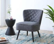 RRP £225 Brand New Henry Bedroom Chair, Navy