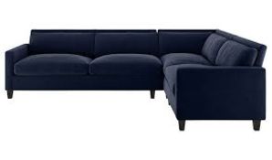 RRP £700 - Pallet Containing Blue Corner Sofa