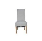 RRP £230 Ex Display Natural Upholstered Dining Chair X2