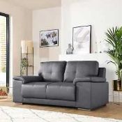 RRP £600 Ex Display 2 Seater Leather Sofa