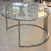 RRP £275 Like New Argyle Side Table With Mirror Top
