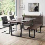 RRP £200 Boxed Like New Rectangular Dining Table, Black