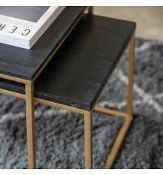 RRP £500 Like New Bletchley Black Top Coffee Table