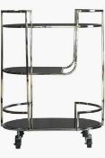 RRP £270 Like New Silver Mojito Drinks Trolley