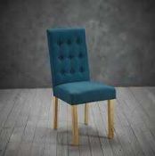 RRP £170 Like New Blue Upholstered Dining Chair
